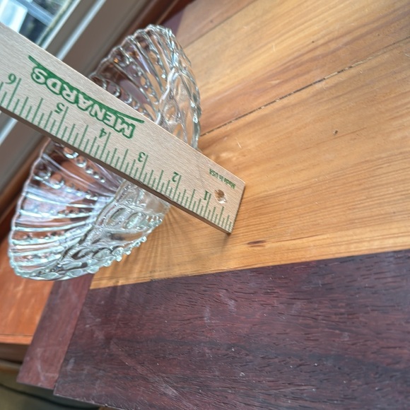 Vintage 8.5x3 " anchor hocking clear glass purple - Picture 7 of 8